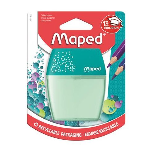 Hegyező, kétlyukú, tartályos, MAPED "Shaker", vegyes színek