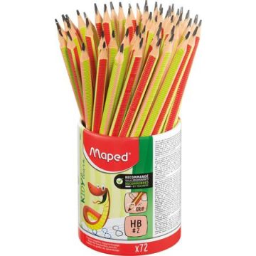   Írástanuló grafitceruza, ceruzatartó, HB, háromszögletű, MAPED "Kidy Learn"