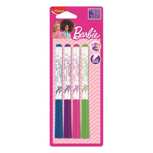 Táblamarker készlet, 1,5 mm, MAPED "Barbie", 4 különböző szín