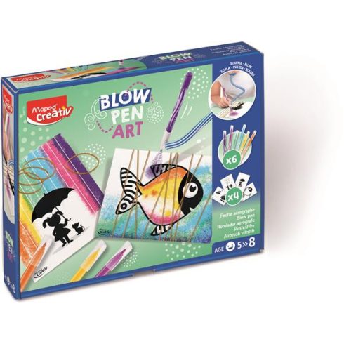 Fújós filctoll készlet, MAPED CREATIV, "Blow pen Art", pop