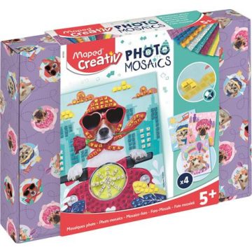   Mozaikos képkészítő készlet, MAPED CREATIV, "Cute Animals", aranyos állatok