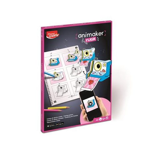 Animációkészítő készlet applikációval, MAPED CREATIV "Animaker Flash", Poetic