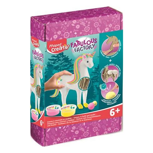 Unikornis készítő modellező gyurma készlet, MAPED CREATIV "Fabulous factory"