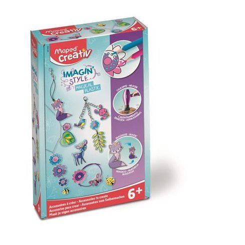 Mágikus ékszerkészítő készlet, MAPED CREATIV, "Imagin' Style", Magical Plastic