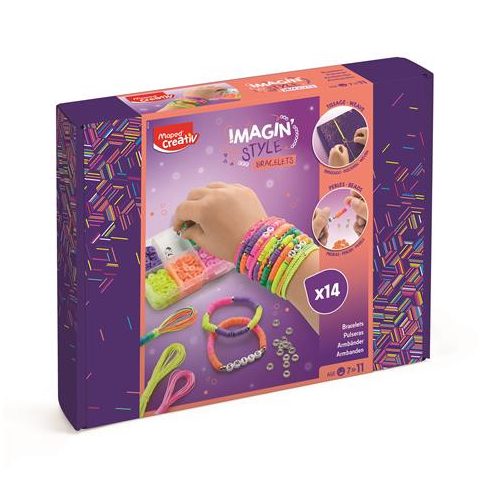Karkötő készítő készlet, MAPED CREATIV, "Imagin' Style", neon