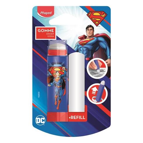 Radírstift, pótbéllel, MAPED "Superman"