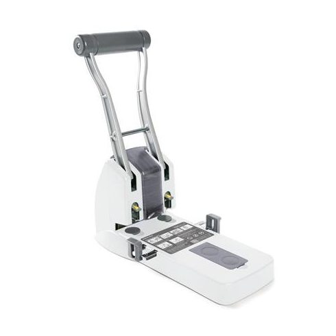 Lyukasztó, nagyteljesítményű, kétlyukú, 150 lap, könnyített lyukasztás, RAPESCO "ECO P2200", fehér