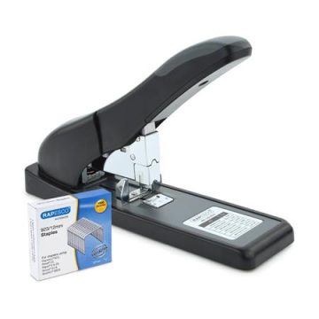   Tűzőgép, nagyteljesítményű, 923/6-17, 140 lap, RAPESCO "ECO HD-140", fekete