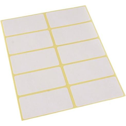 Etikett, 25x50 mm, 60 etikett/csomag