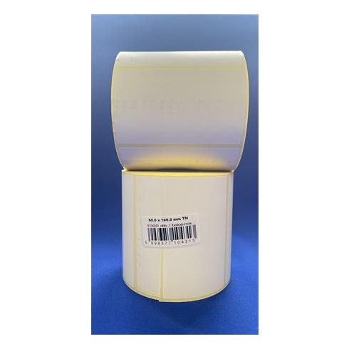 Etikett, thermo, 60x100 mm, 1000 etikett/tekercs, fehér