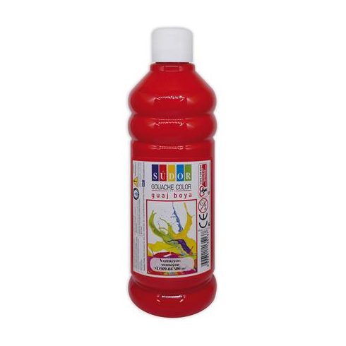 Tempera, 500 ml, Südor, piros
