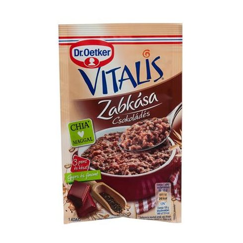Zabkása, 60 g, DR. OETKER, "Vitalis", csokoládés