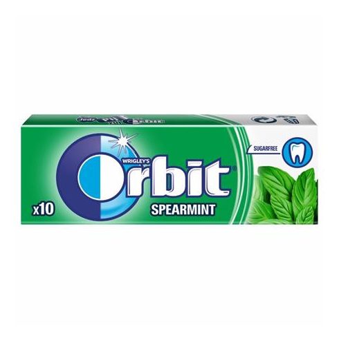 Rágó, 14 g, ORBIT "Spearmint drazsé"
