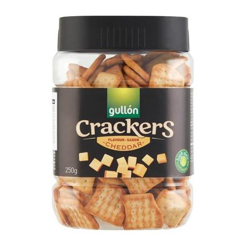Kréker, 250 g, GULLÓN "Cracker", cheddar sajtos