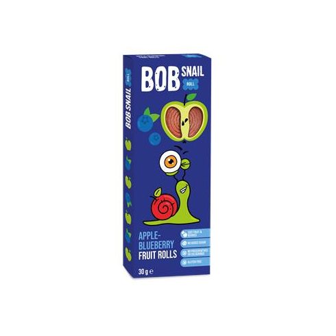 Gyümölcstekercs, 30 g, BOB SNAIL, alma-áfonya