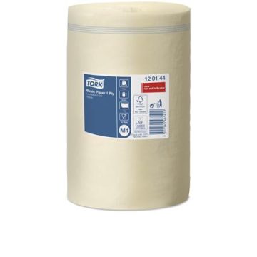   Kéztörlő, belsőmag-adagolás, 1 rétegű, M1 rendszer, Universal, TORK, sárga
