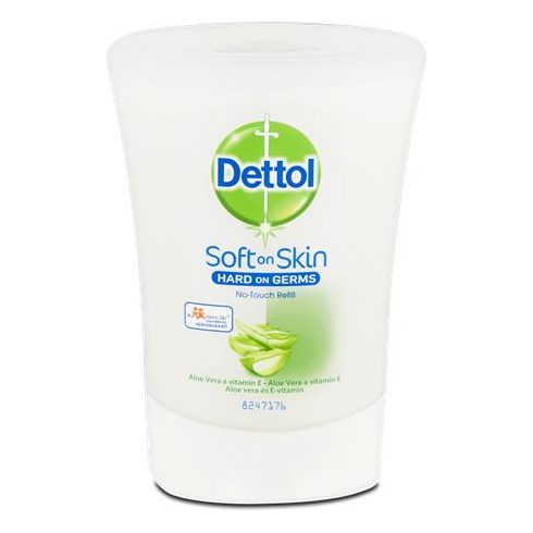 Folyékony szappan utántöltő, 250 ml, DETTOL, Aloe Vera és E-vitamin
