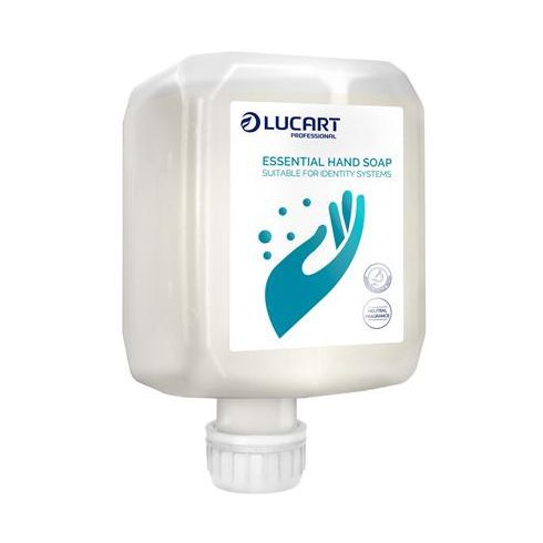 Habszappan, utántöltő, 6x0,8 l, LUCART "IDENTITY Essential", fehér