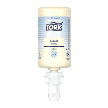   Folyékony szappan, 1 l, S4 rendszer, TORK "Enyhén illatosított", világossárga