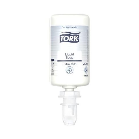 Folyékony szappan, 1 l, S4 rendszer, TORK "Érzékeny bőrre", fehér