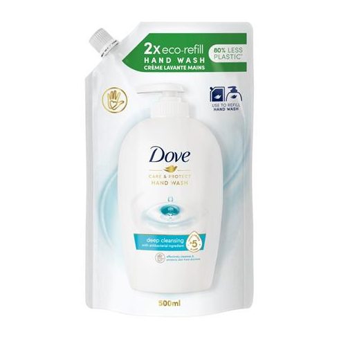 Folyékony szappan utántöltő, 500 ml, DOVE "Care&Protect"