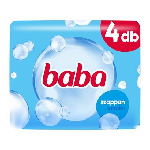 Krémszappan, 4x90 g, BABA, lanolinos
