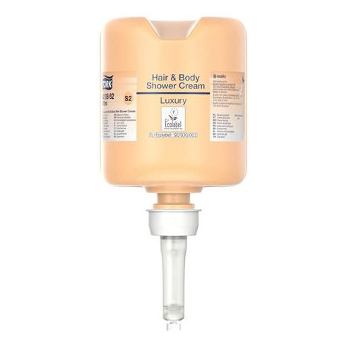 Folyékony szappan, 475 ml, S2 rendszer, TORK "Mini Luxury", tusoláshoz és hajmosáshoz