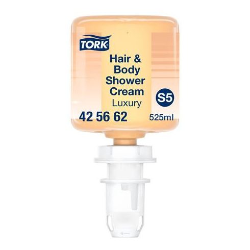 Krémtusfürdő és sampon, 0,525 l, S5 rendszer, Premium, TORK "Mini Luxus", borostyán