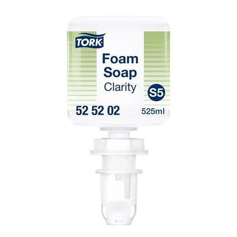 Habszappan, 0,525 l, S5 rendszer, TORK "Mini Clarity", átlátszó
