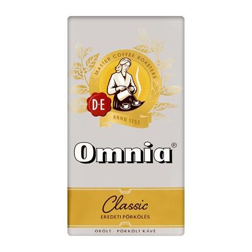 Kávé, pörkölt, őrölt, vákuumos csomagolásban, 250 g, DOUWE EGBERTS "Omnia"