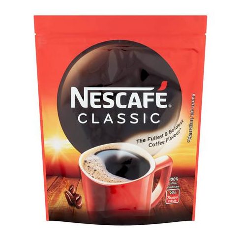 Instant kávé, 50 g, utántöltő, NESCAFÉ "Classic"