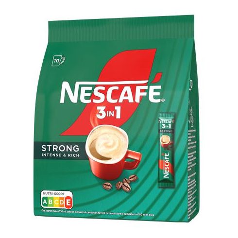 Instant kávé stick, 10x16,5 g, NESCAFÉ,  3in1 "Strong"