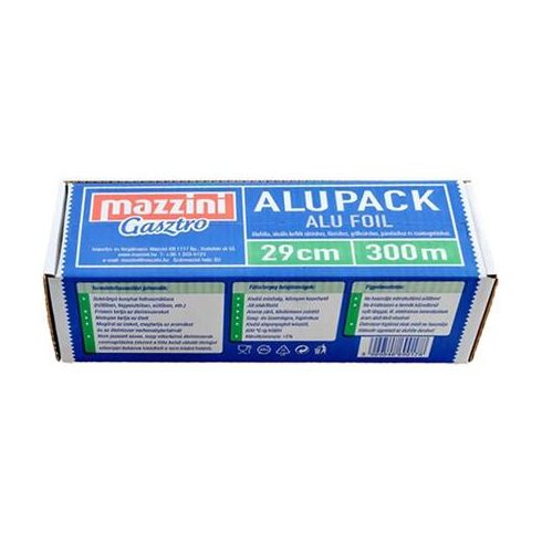 Alufólia, 29 cm x 300 m, 9 µ, erős, MAZZINI "Gasztro"