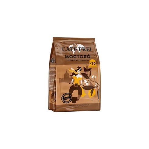 Kávékapszula, Nespresso® kompatibilis, 20 db, CAFE FREI, mogyoró