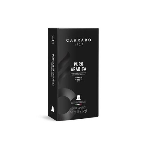 Kávékapszula, Nespresso® kompatibilis, 10 db, CARRARO "Puro Arabica"