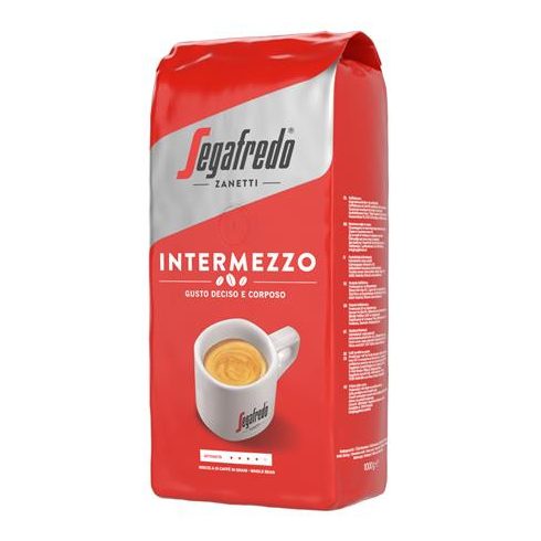 Kávé, pörkölt, szemes, 1000 g, SEGAFREDO "Intermezzo"
