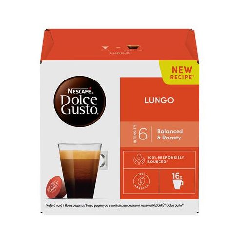 Kávékapszula, 16 db,  NESCAFÉ DOLCE GUSTO "Caffé Lungo"