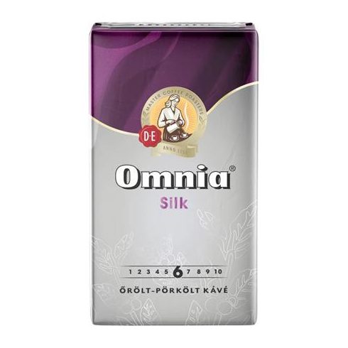 Kávé, pörkölt, őrölt, vákuumos csomagolásban, 250 g, DOUWE EGBERTS "Omnia" silk