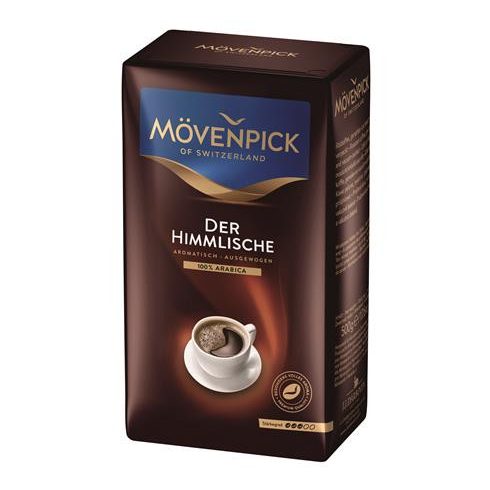 Kávé, pörkölt, őrölt, vákuumos csomagolásban, 500 g, MÖVENPICK "Himmlische"