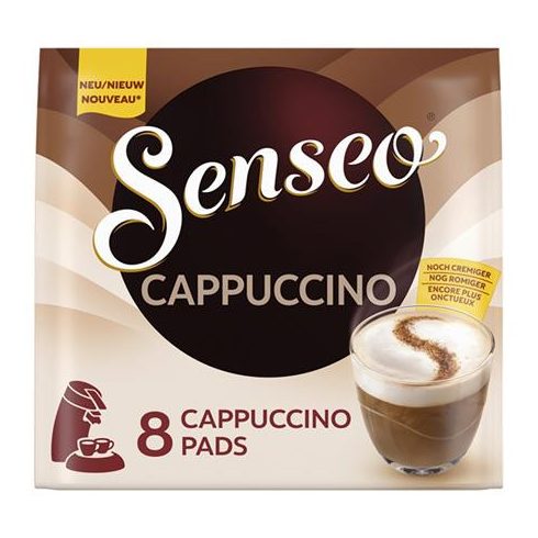 Kávépárna, 8 db, 92 g, DOUWE EGBERTS "Senseo", Cappuccino