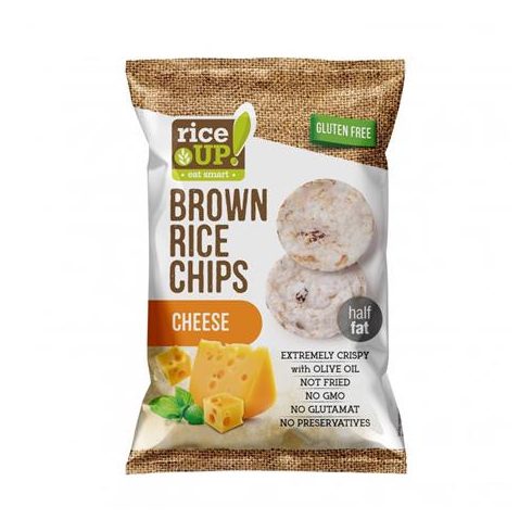 Barnarizs chips, 60 g, RICE UP, sajtos