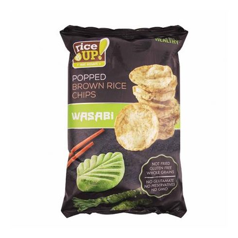 Barnarizs chips, 60 g, RICE UP, wasabi