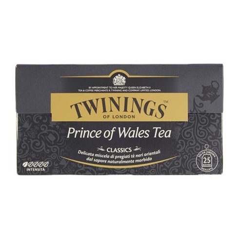 Fekete tea, 25x2 g, TWININGS "Prince of Wales"
