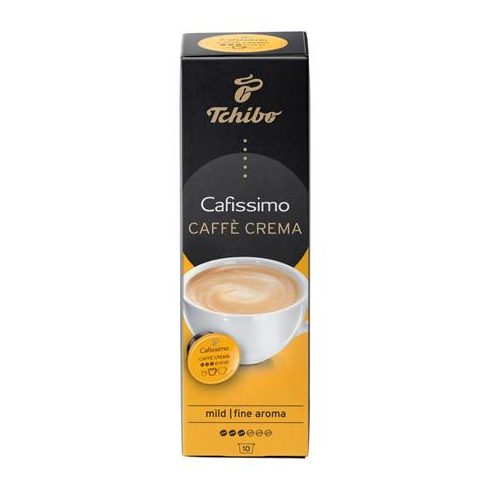 Kávékapszula, 10 db, TCHIBO "Cafissimo Café Crema Fine"
