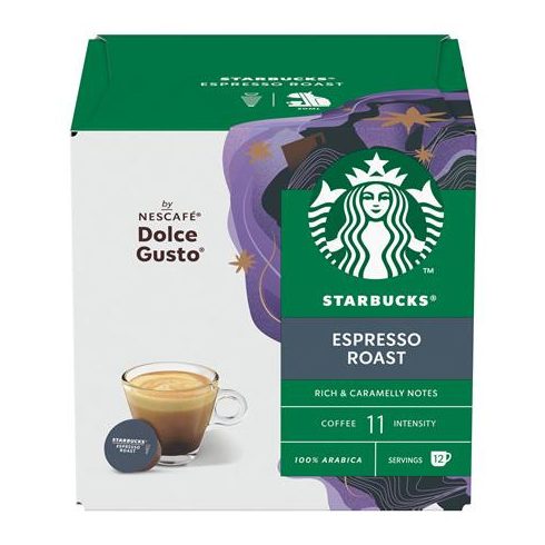 Kávékapszula, 12 db, STARBUCKS by Dolce Gusto®, "Espresso Colombia Medium Roast"