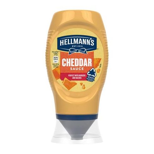 Cheddar szósz, 250 g, HELLMANNS