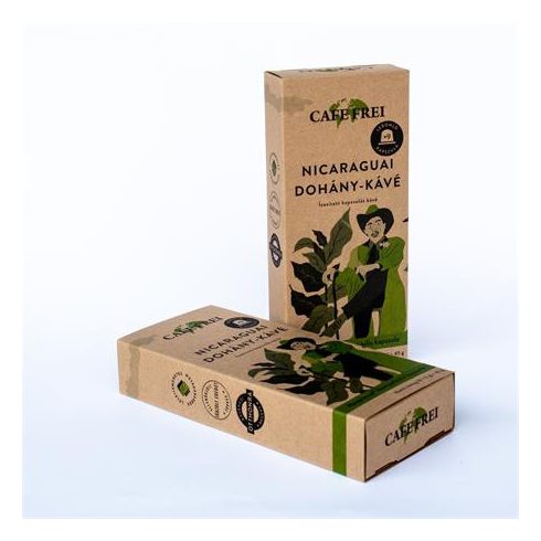Kávékapszula, Nespresso® kompatibilis, 9 db, CAFE FREI "Nicaraguai dohány"