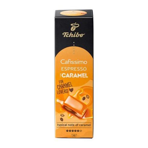 Kávékapszula, 10 db, TCHIBO "Cafissimo Espresso Caramel"