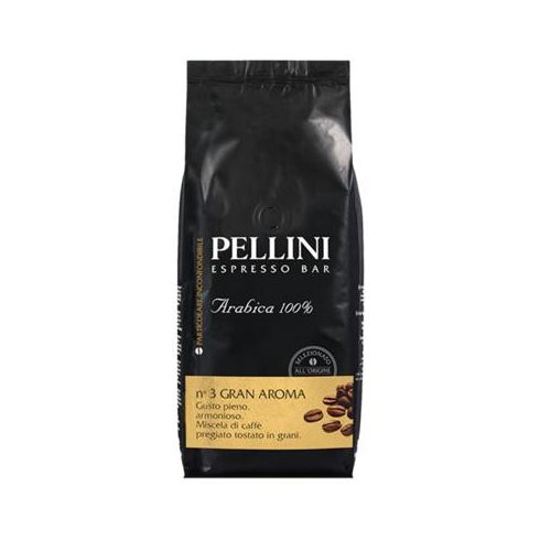 Kávé, pörkölt, szemes, 1000 g,  PELLINI "Gran Aroma"