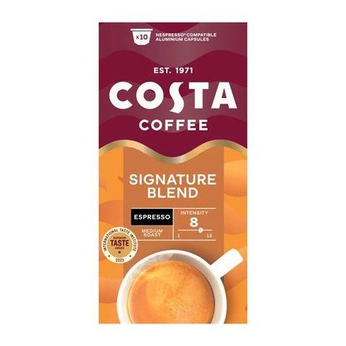 Kávékapszula, Nespresso® kompatibilis, 10 db, COSTA, "Signature Blend Espresso"